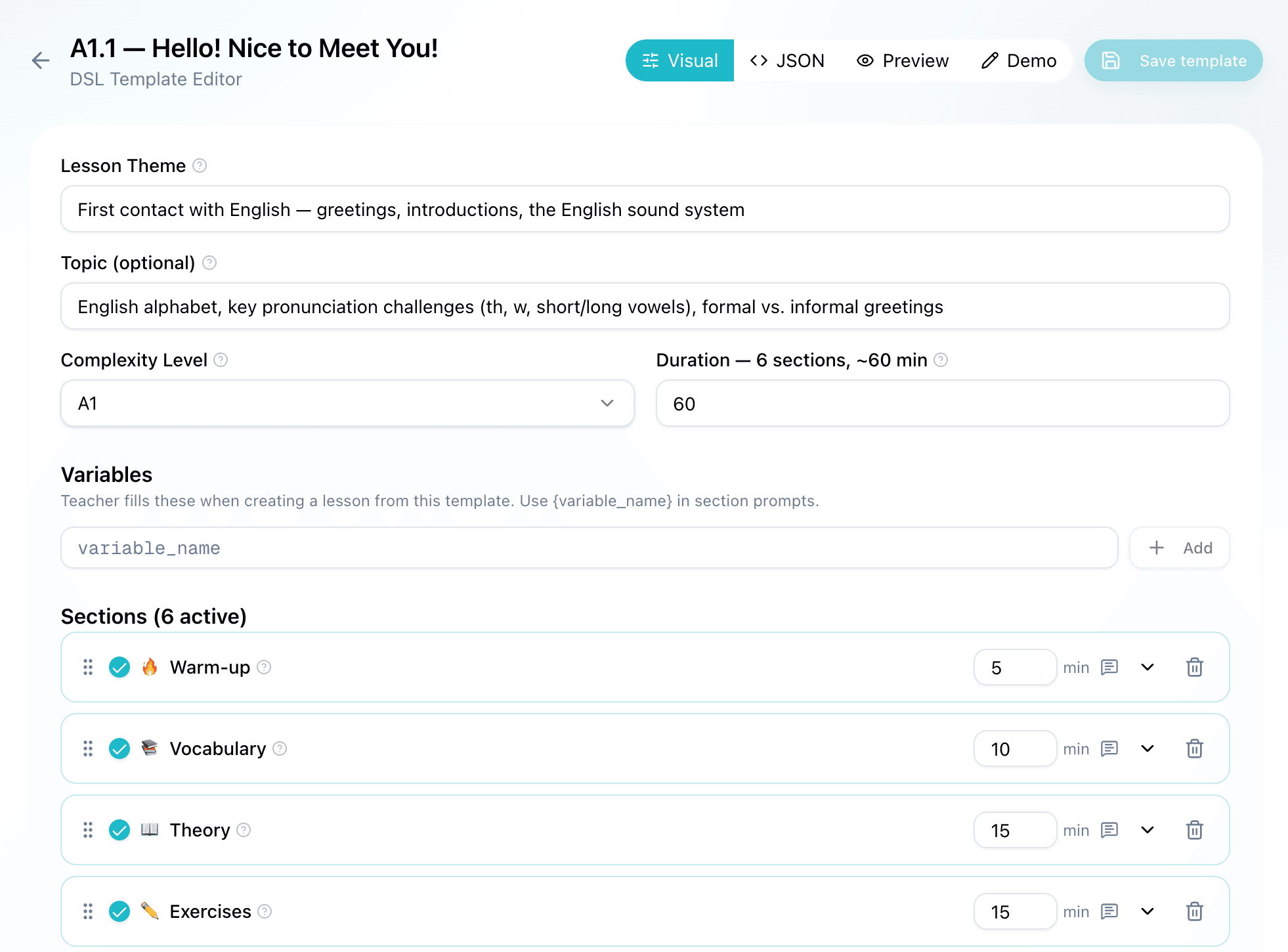 Lex Platform Lesson Builder with Children Theme