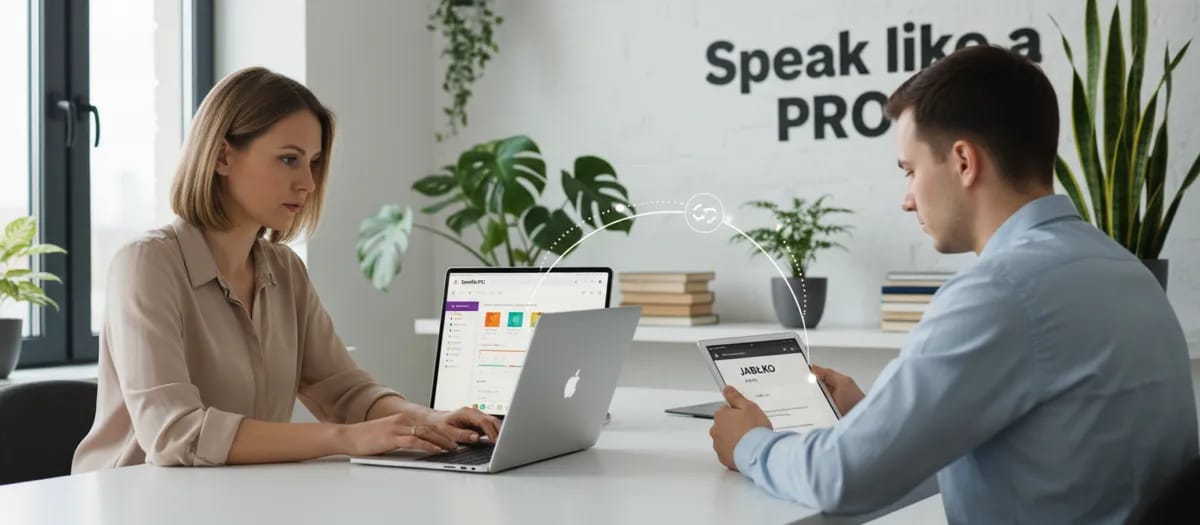 Speakly.PRO platform — teachers and students collaborating on language lessons